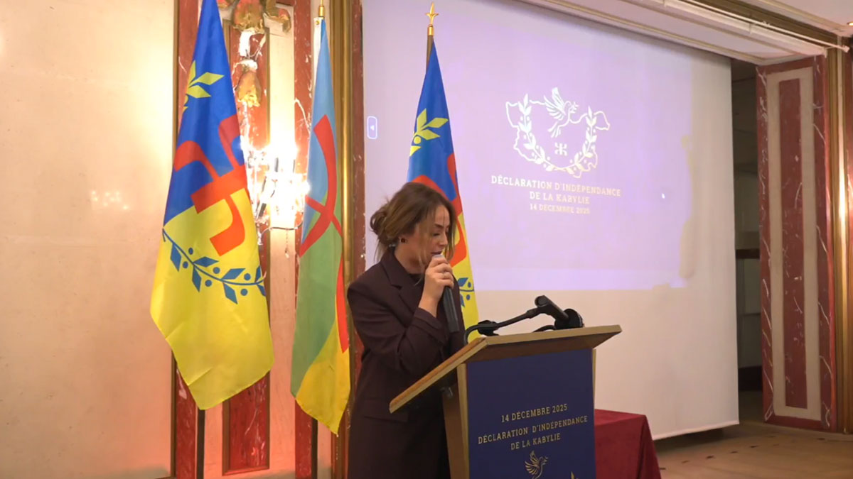 Déclaration de l'Indépendance de la Kabylie à Paris le 14 décembre 2025