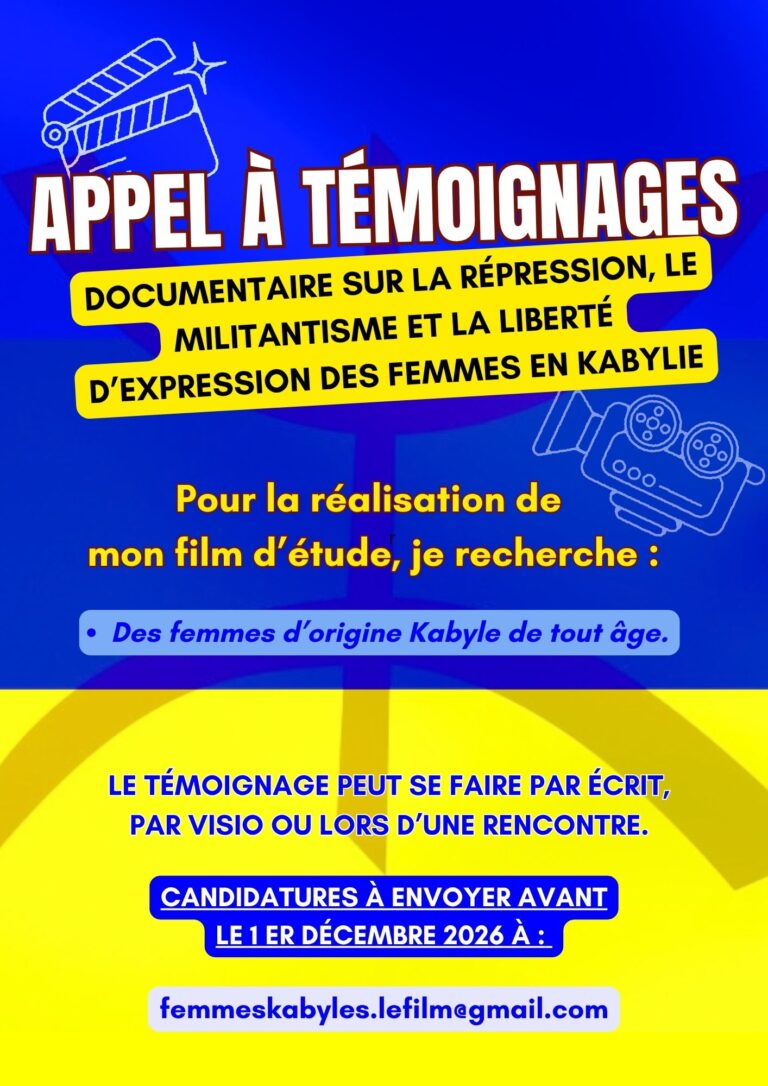 film documentaire sur trois thèmes étroitement liés : la répression, le militantisme et la liberté d'expression des femmes en Kabylie.